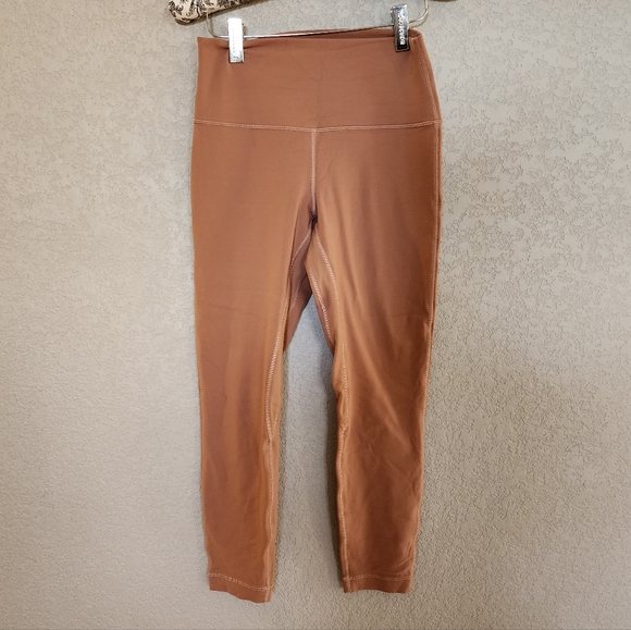 lululemon athletica Pants - Lululemon Align Double Lined Leggins Size 8 Tan Color 25in Inseam
